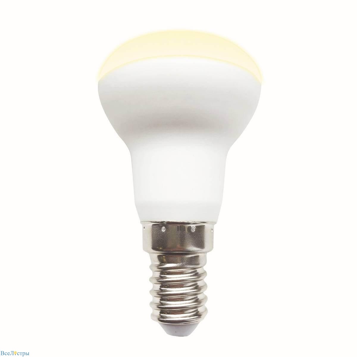 лампа светодиодная рефлекторная volpe e14 3w 3000k матовая led-r39-3w/3000k/e14/fr/nr ul-00005625