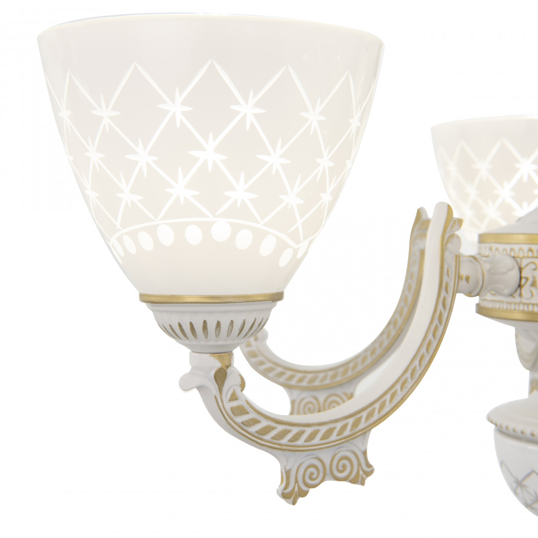 подвесная люстра arte milano 343837/8 wt+g