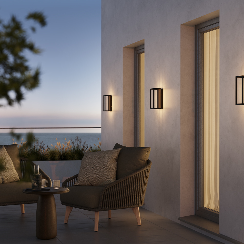 уличный настенный светильник maytoni frame o527wl-l12b3k