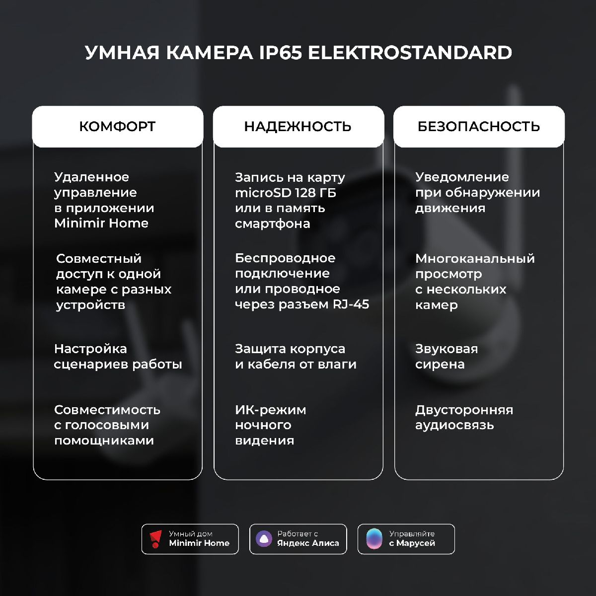 умная видеокамера elektrostandard wf 76500/01 4690389211850 a069150
