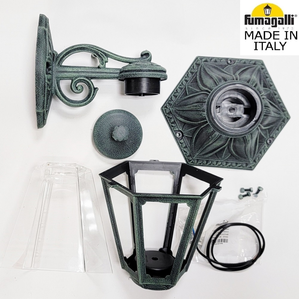 уличный настенный светильник fumagalli bisso/anna e22.131.000.vxe27