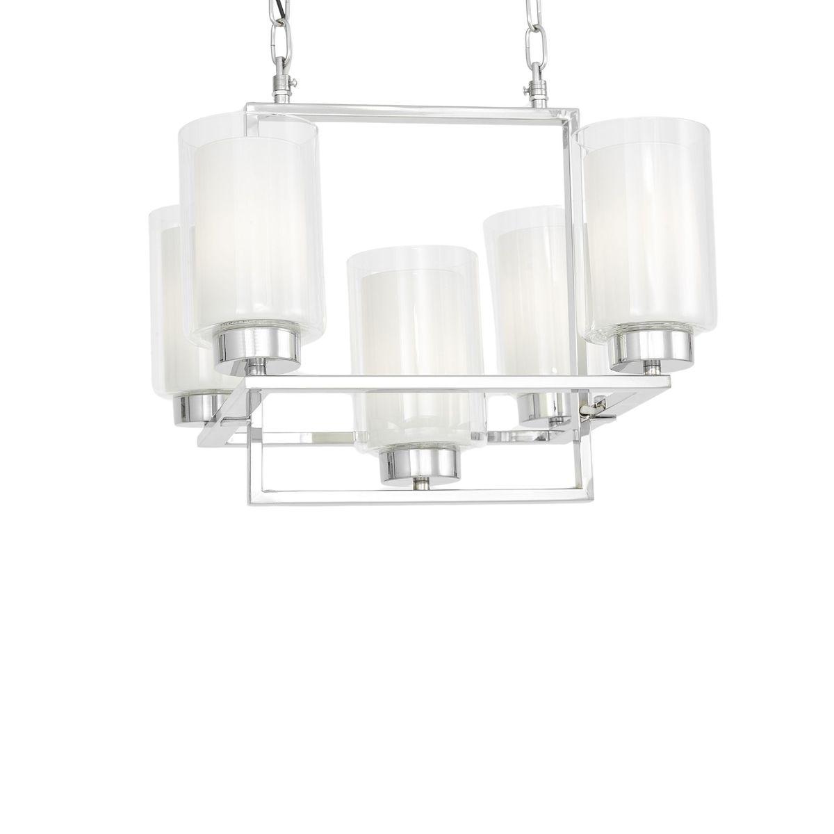 подвесная люстра lumina deco lino ldp 1239-5 chr