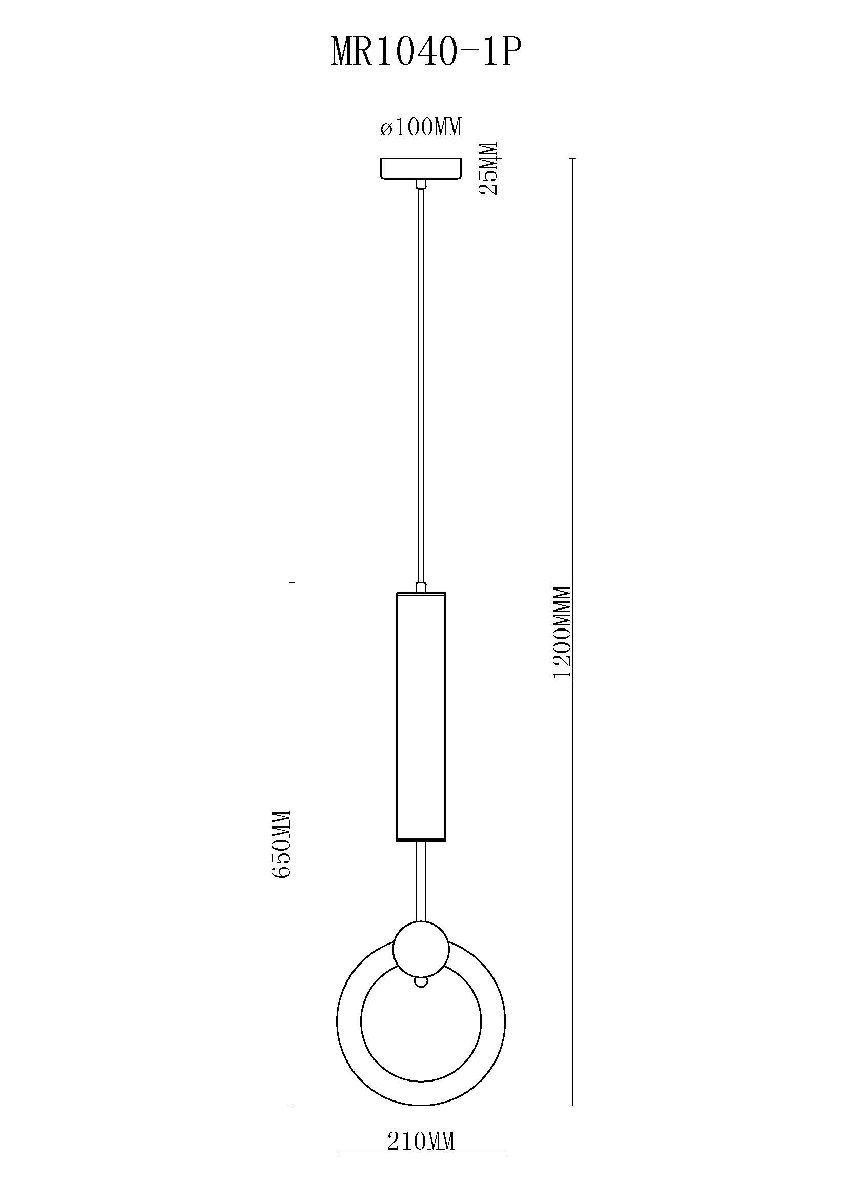 подвесной светильник myfar covey mr1040-1p