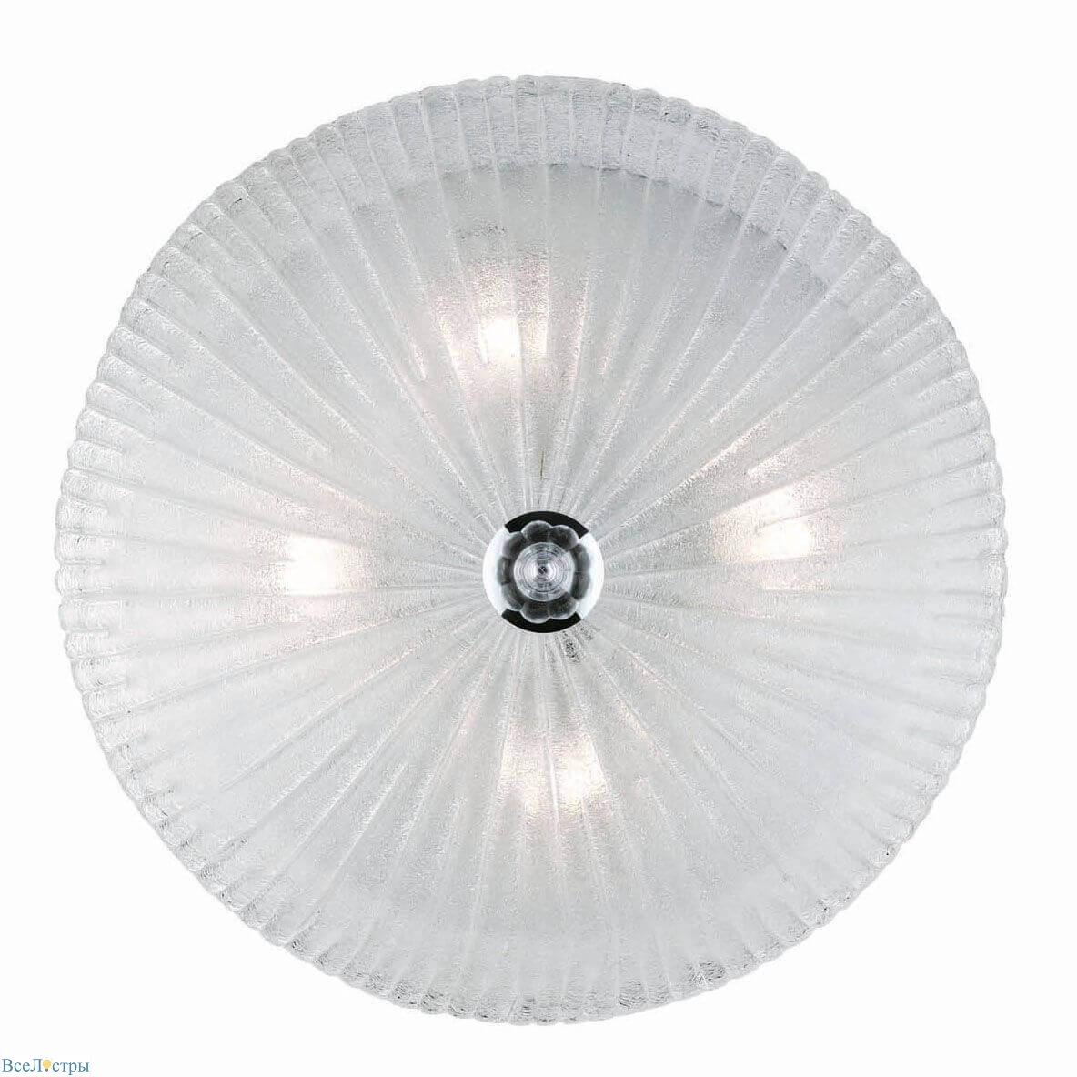 потолочный светильник ideal lux shell pl4 trasparente