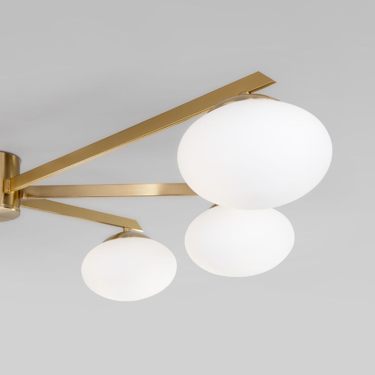 потолочная люстра eurosvet opaline 70220/6 латунь smart a065766