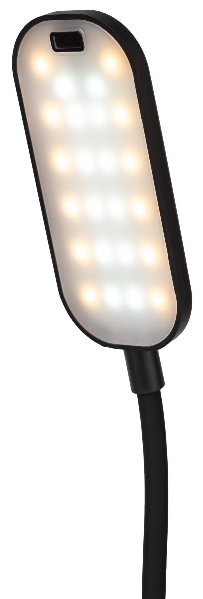 настольная аккумуляторная лампа эра nled-524-6w-bk б0068596