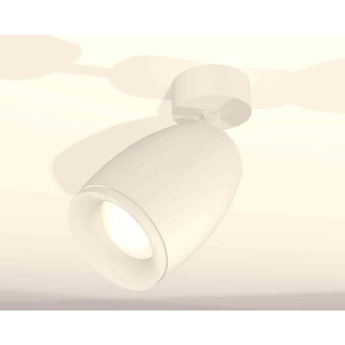 комплект накладного светильника ambrella light techno spot xm1122006 swh/fr белый песок/белый матовый (a2202, c1122, n7165)