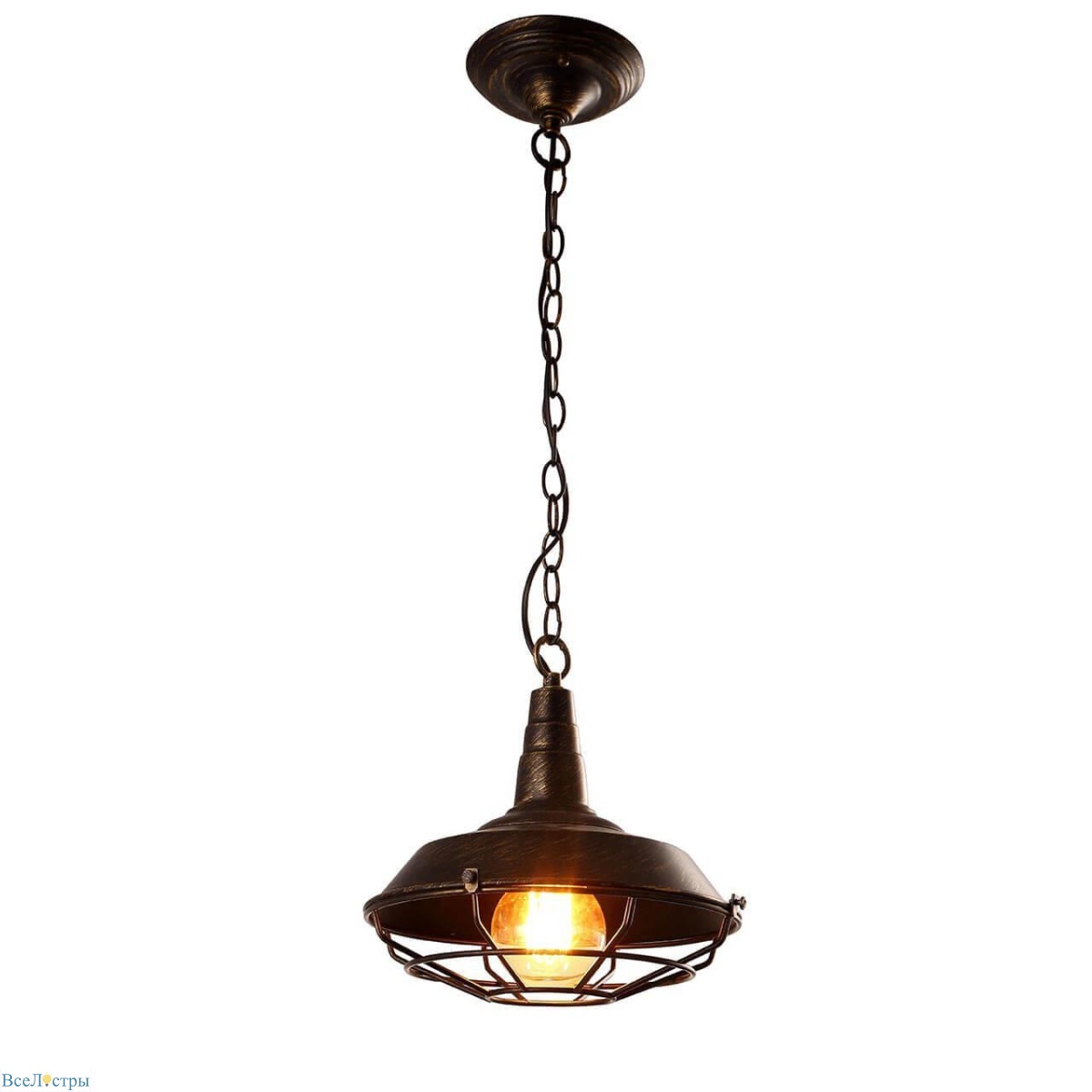 подвесной светильник arte lamp ferrico a9181sp-1br