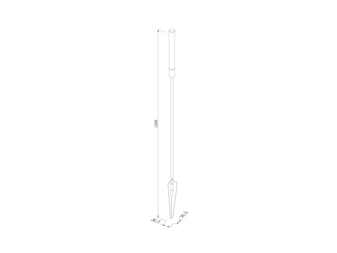ландшафтный светильник lumker камыш 1w-24v-ww-ip65 00-00045680