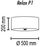 потолочный светильник topdecor relax p1 10 07g