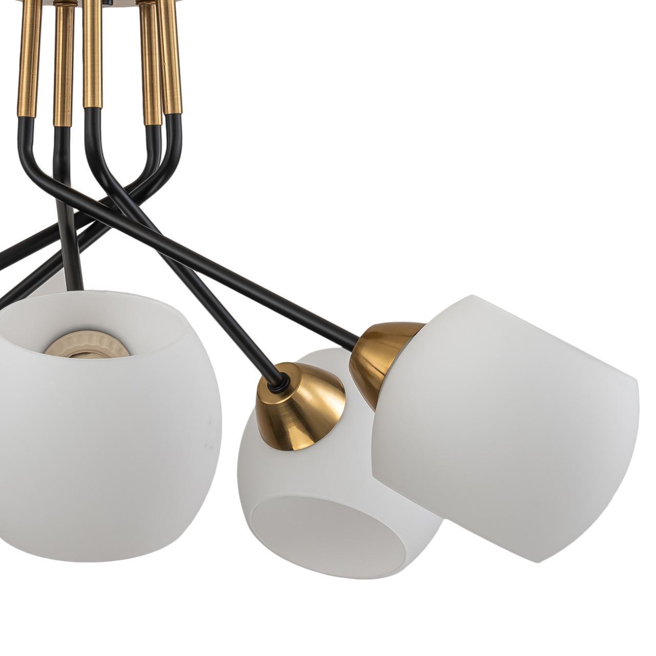 потолочная люстра escada bond 2113/5p copper/black