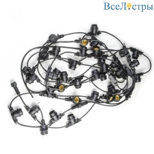 UDL-K121 10/E27/5M 5C IP65 Black Belt-Light