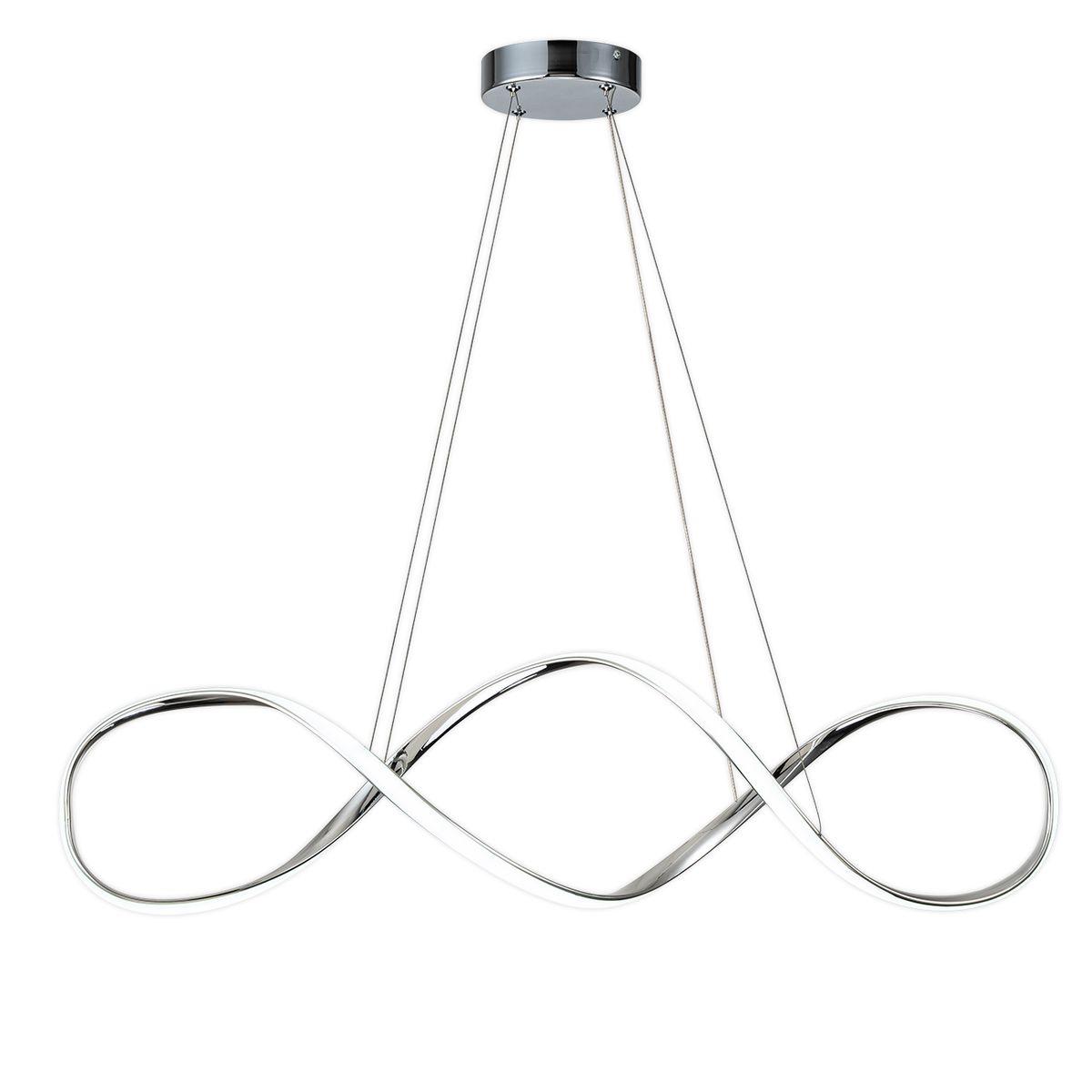 подвесной светодиодный светильник escada knot 10236/1led chrome