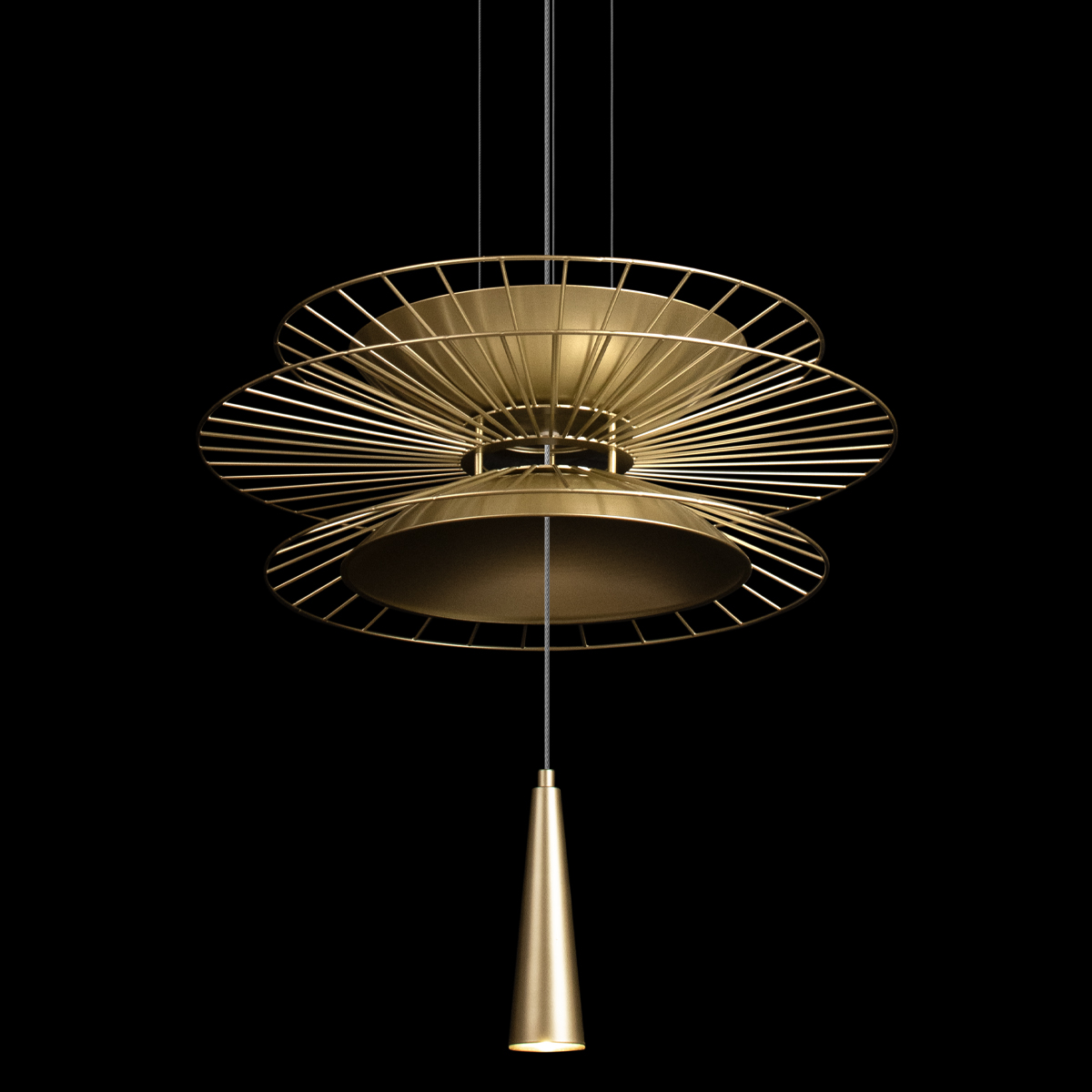 подвесная люстра loft it star 10141b/400 gold