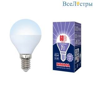 LED-G45-7W/DW/E14/FR/NR картон