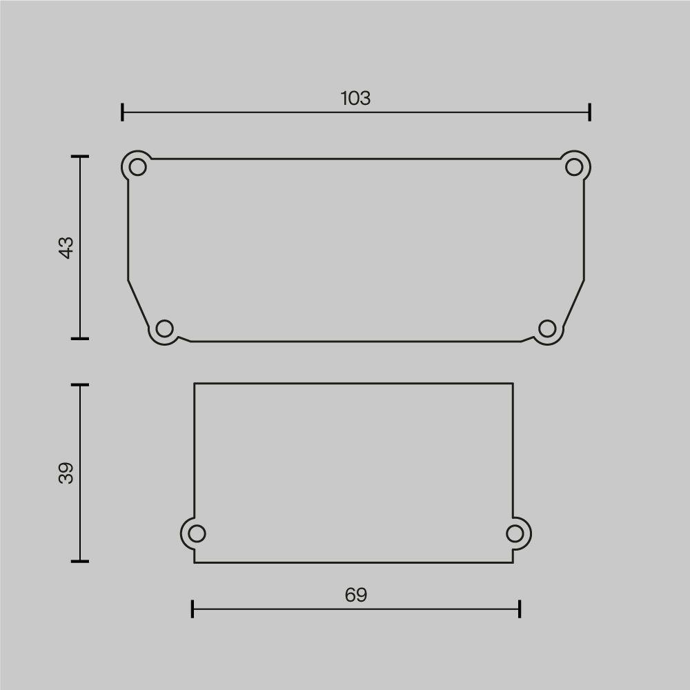 заглушка maytoni technical (4 шт) alm012ec-sc-b