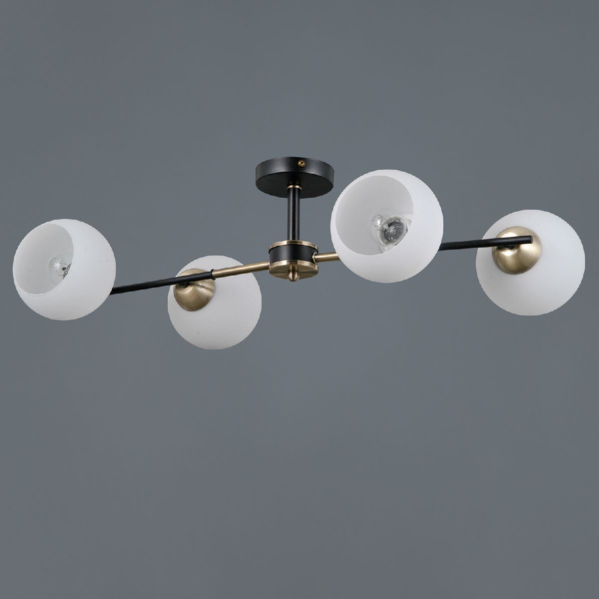 люстра на штанге illumico il0469-4csq-24 bk ab libra