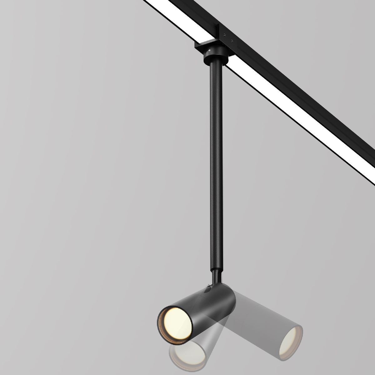 уличный трековый светильник maytoni focus o-tr01-2-p-8wb3k