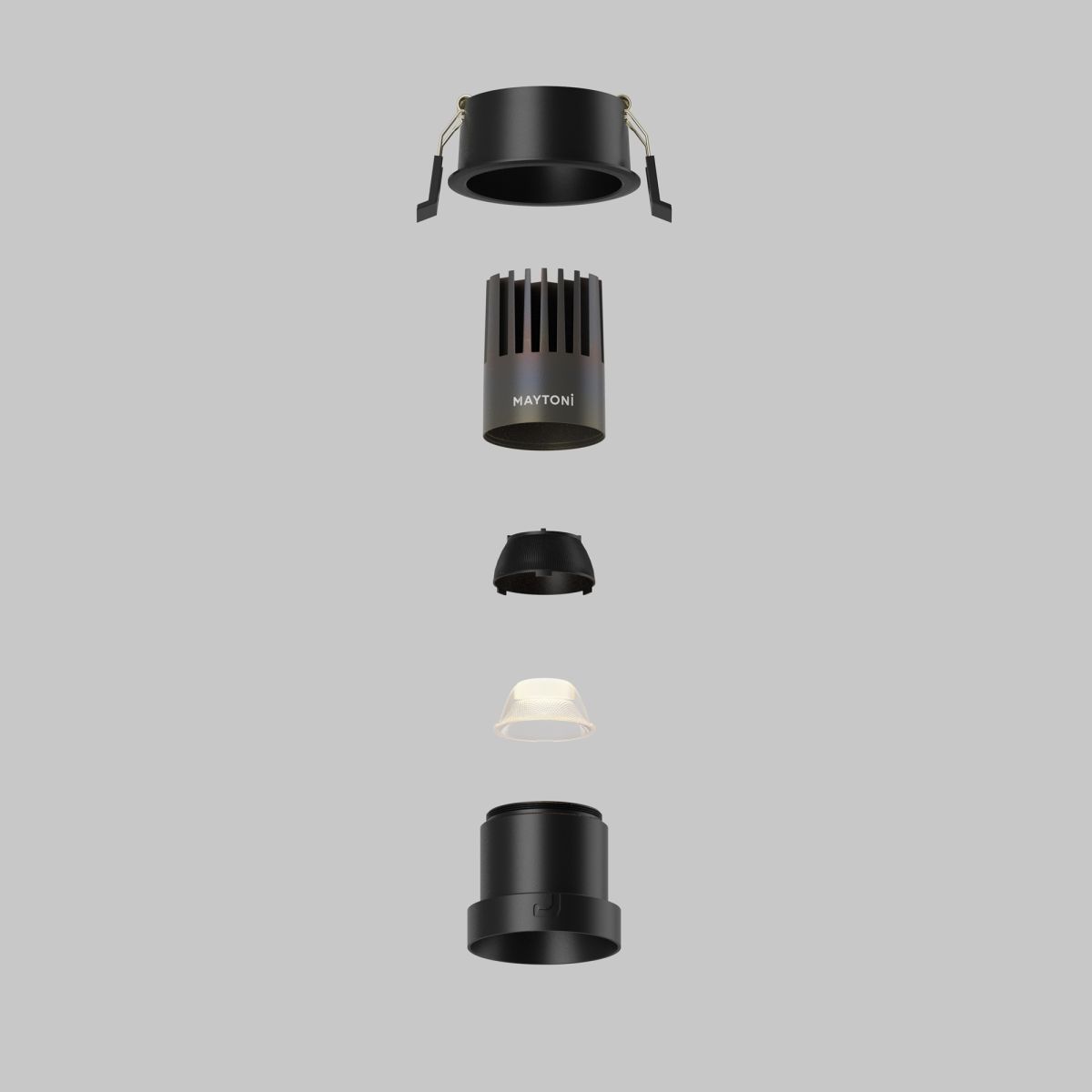 встраиваемый светильник maytoni technical dip dl116-10w-3k-b