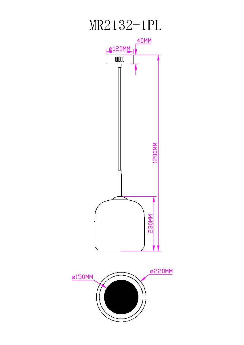 подвесной светильник myfar charlie mr2132-1pl