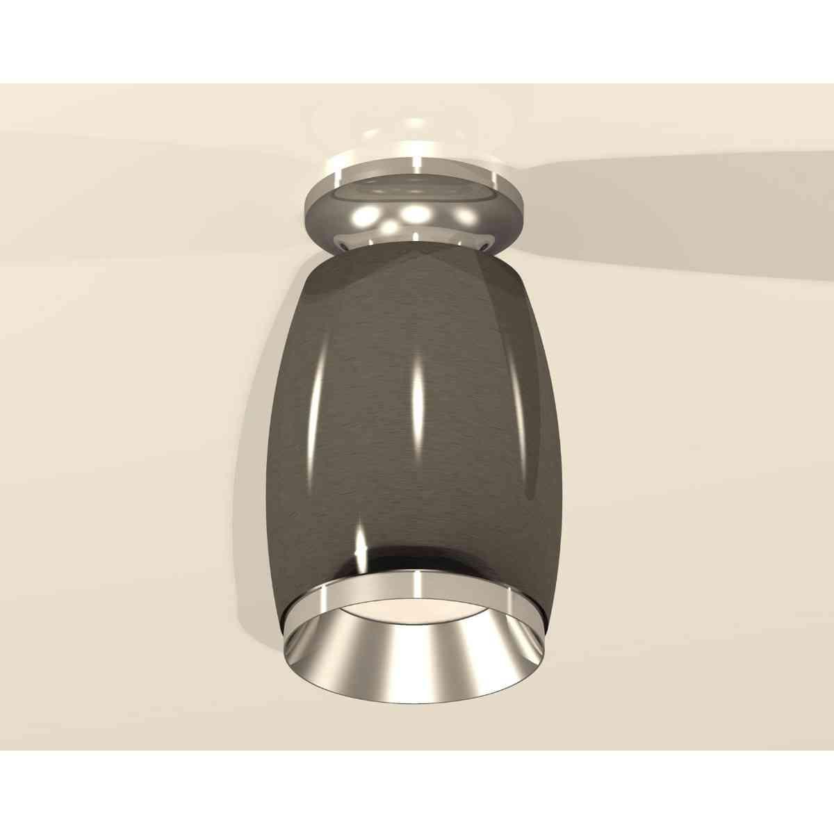 комплект накладного светильника ambrella light techno spot xs1123040 dch/psl черный хром/серебро полированное (n6903, c1123, n7032)