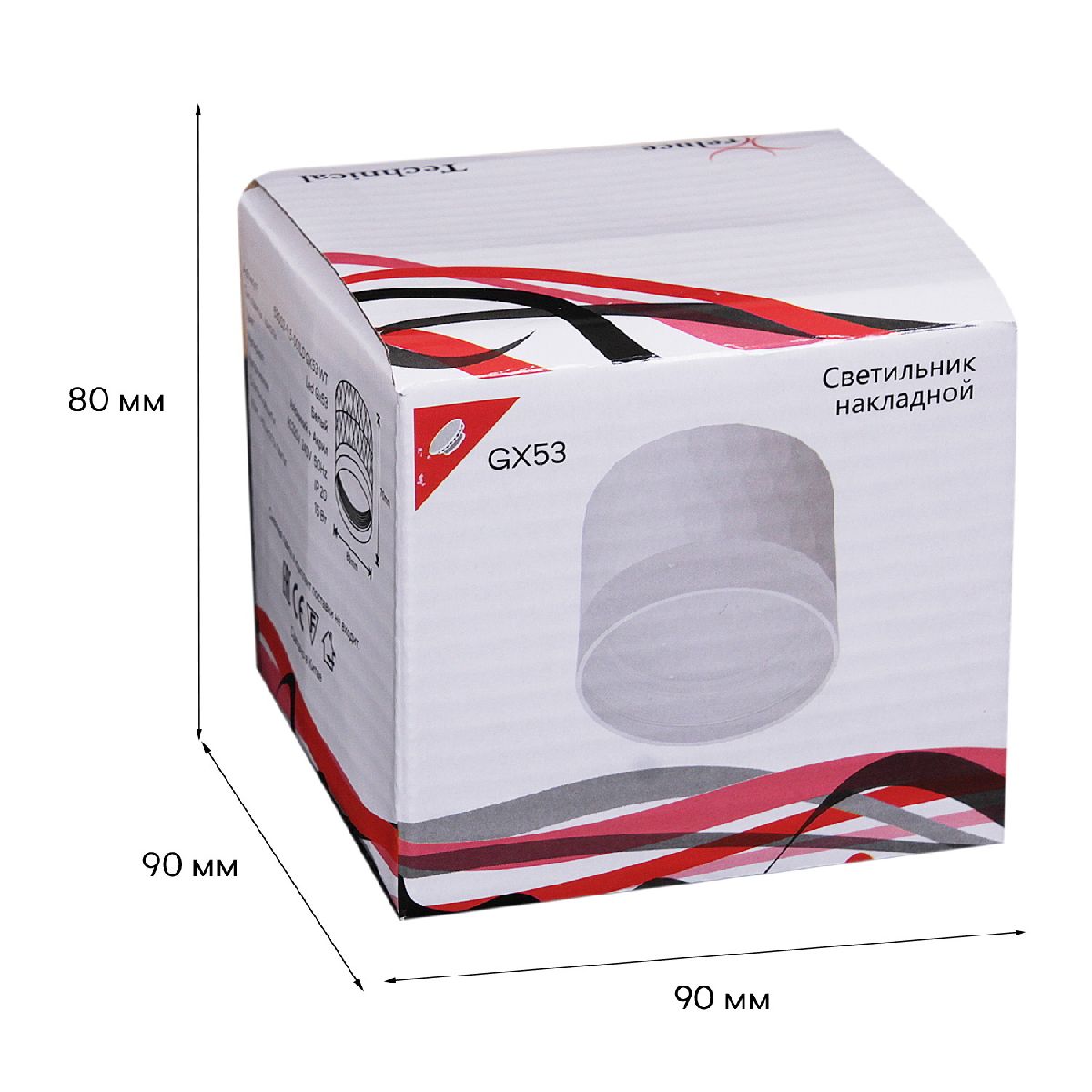 накладной светильник reluce 53002-9.5-001ld gx53 wt