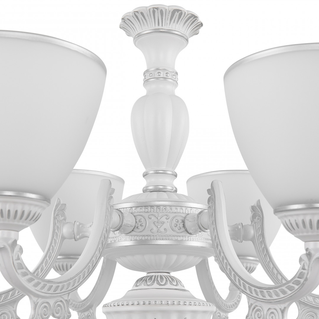 подвесная люстра arte milano 342837/6 wt+sl