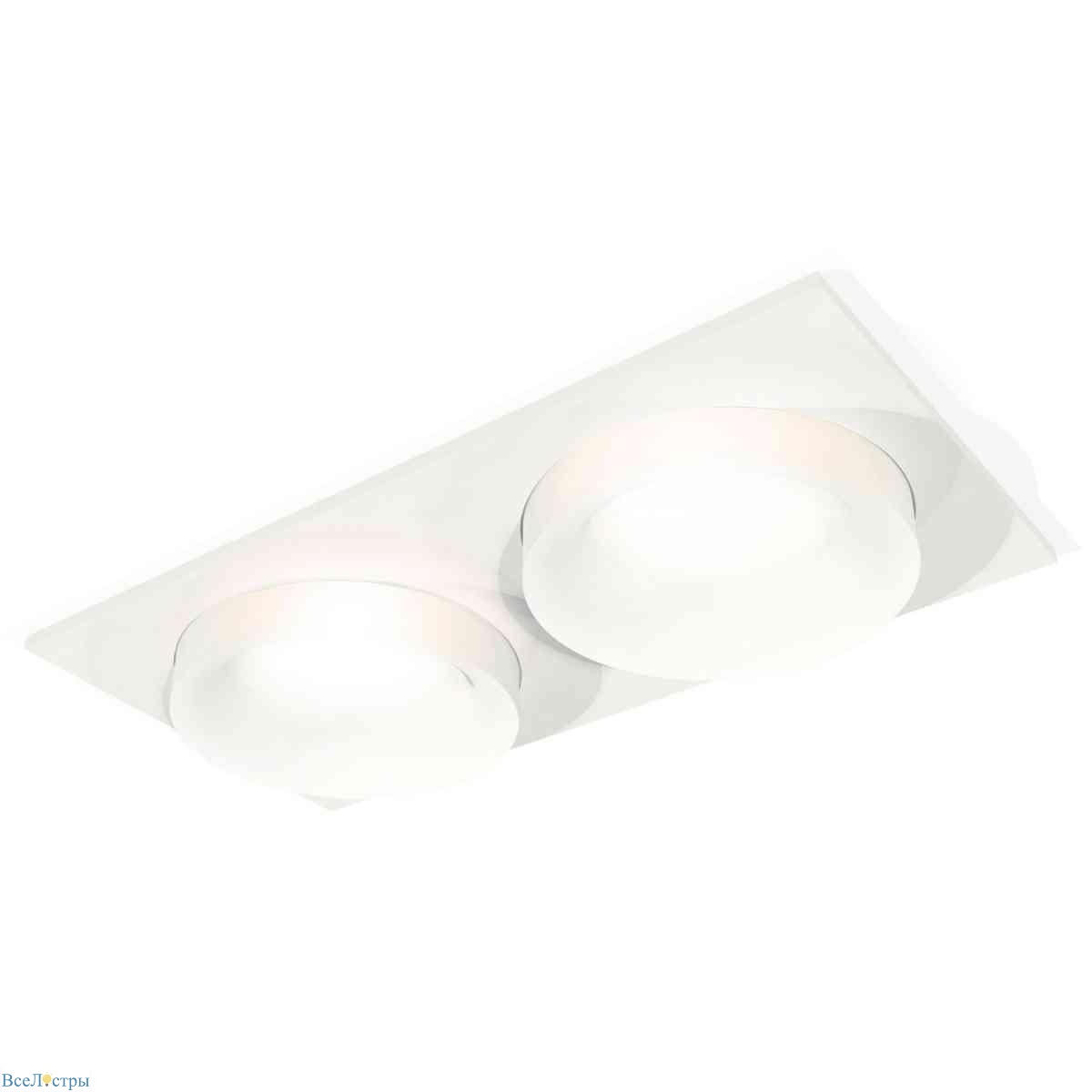 комплект встраиваемого светильника ambrella light techno spot xc7635044 swh/fr белый песок/белый матовый (c7635, n7165)