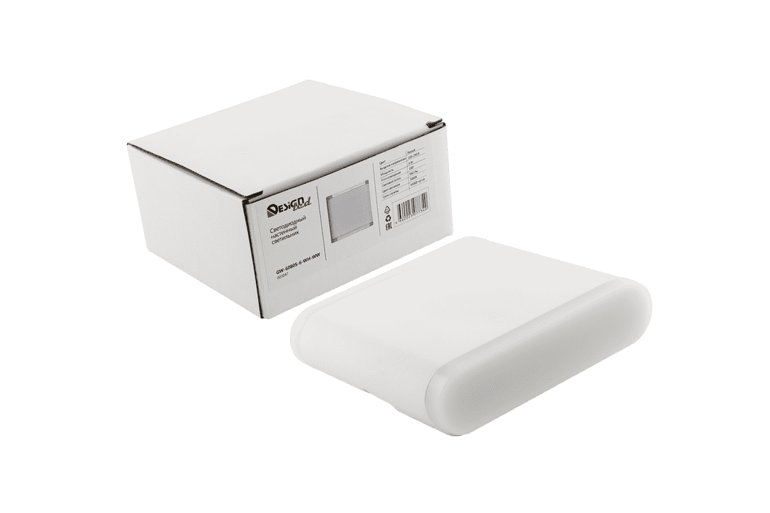 настенный светильник designled gw-6080s-6-wh-ww 003047