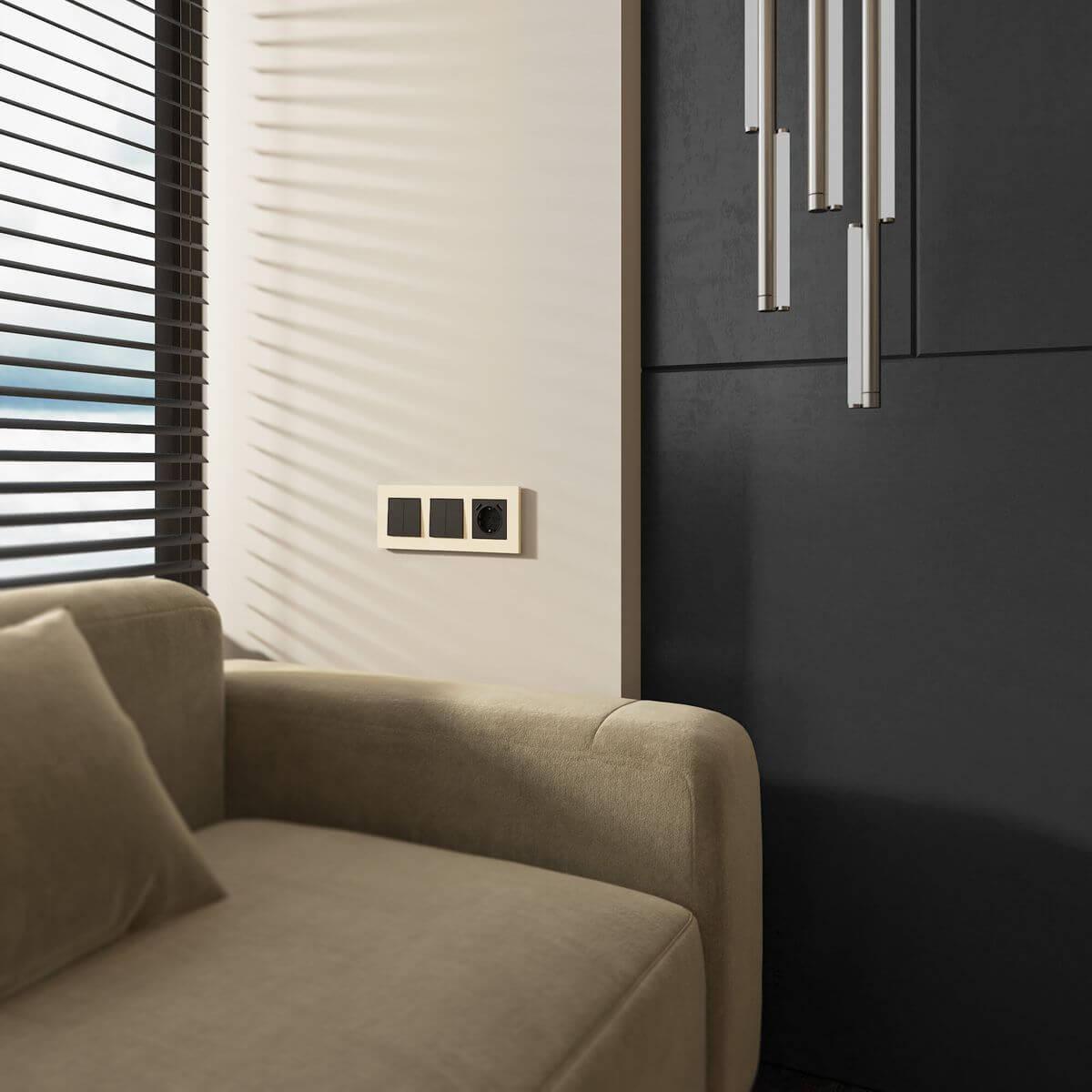 рамка на 3 поста werkel slab айвори матовый w0032962 4690389193446