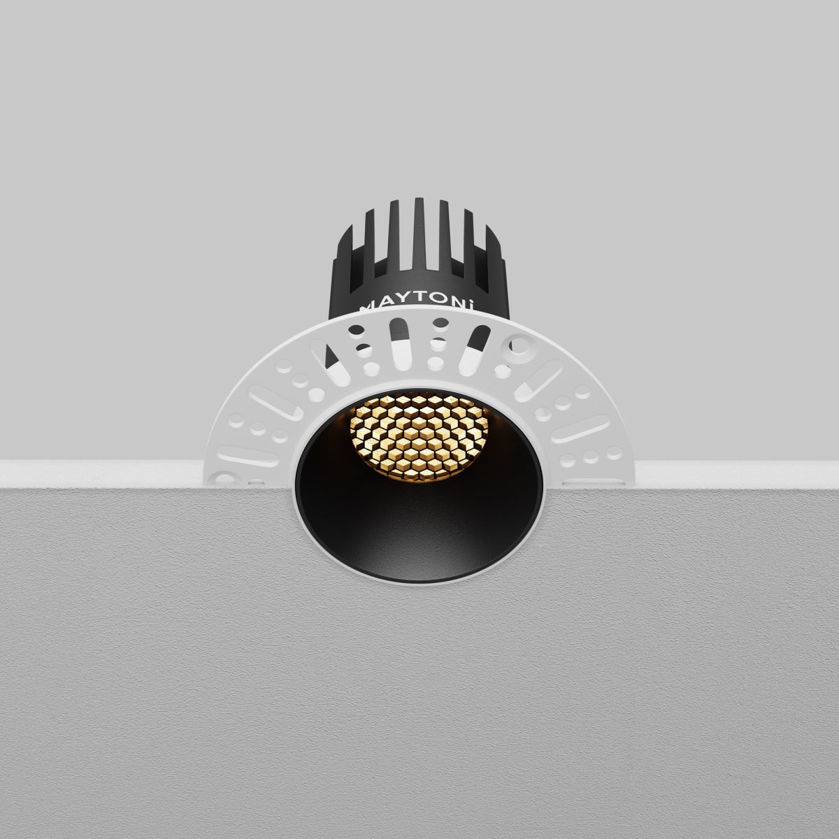 встраиваемый светильник maytoni dip dl119-10w-2.7k-trs-b