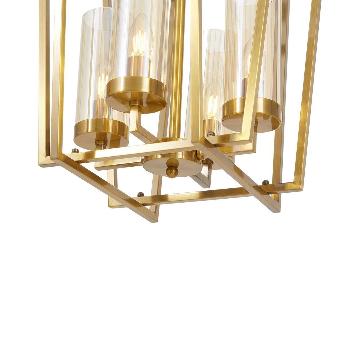 подвесная люстра lumina deco afres ldp 1246-4 md+ab