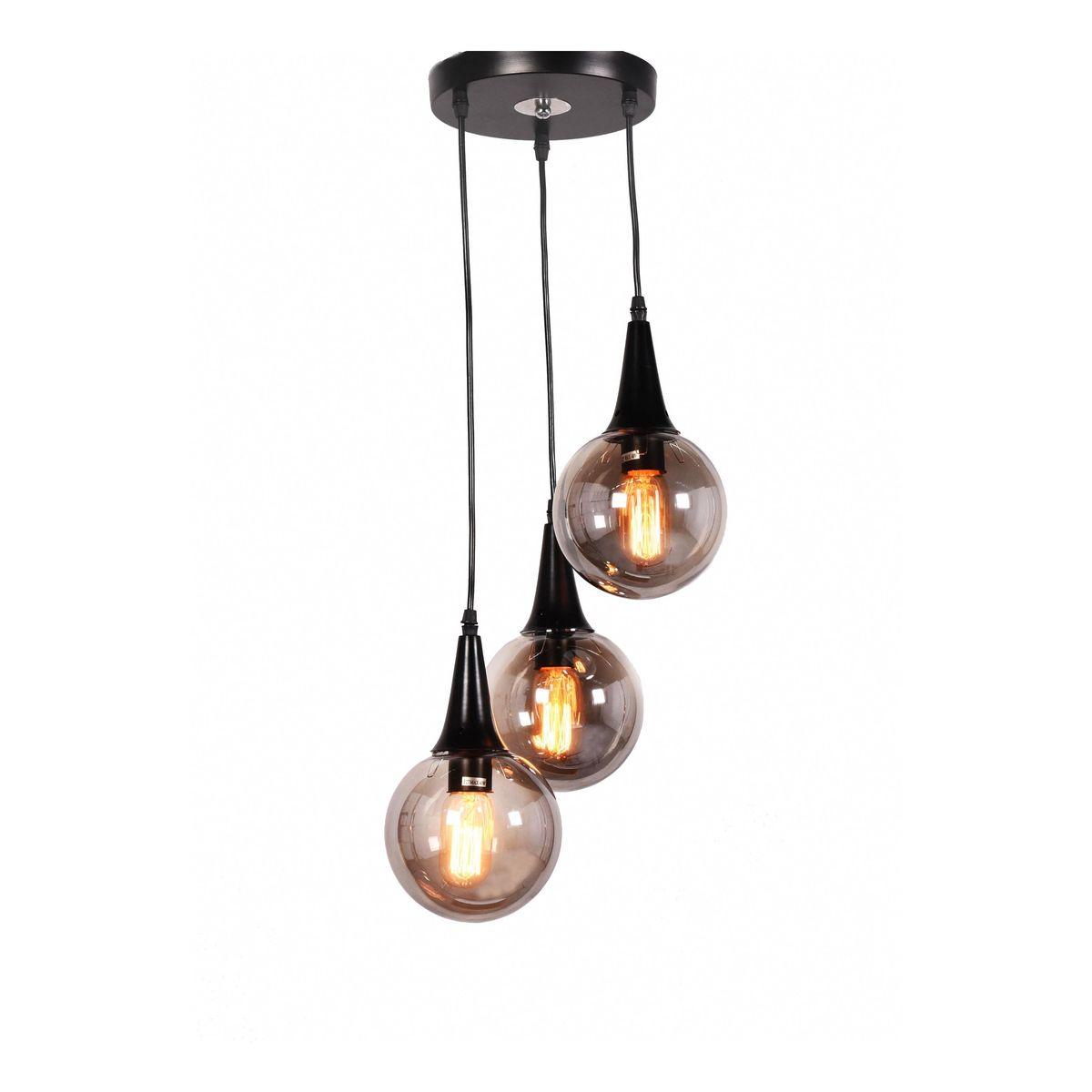 подвесная люстра lumina deco rocherro ldp 11191-3 bk