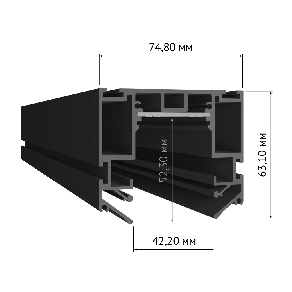 встраиваемый шинопровод designled sy-601201-cl-2-bl 009110