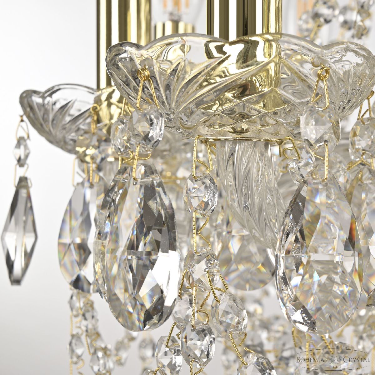 подвесная люстра bohemia ivele crystal 107/10/141 g