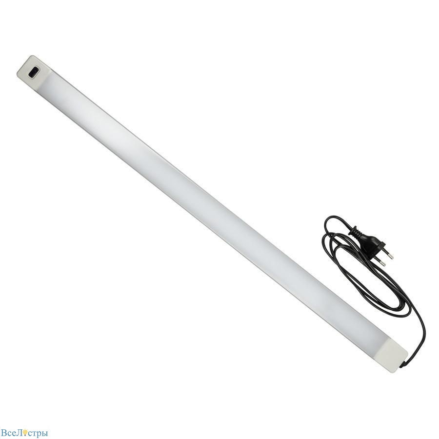 мебельный светодиодный светильник uniel uli-f45-9w/4500к/dim sensor ip20 silver ul-00008281