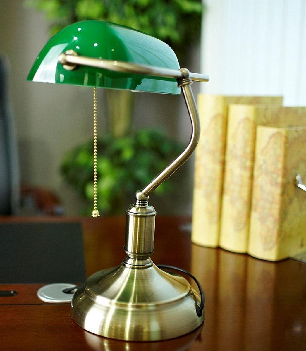 настольная лампа lumina deco banker ldt 305 gr