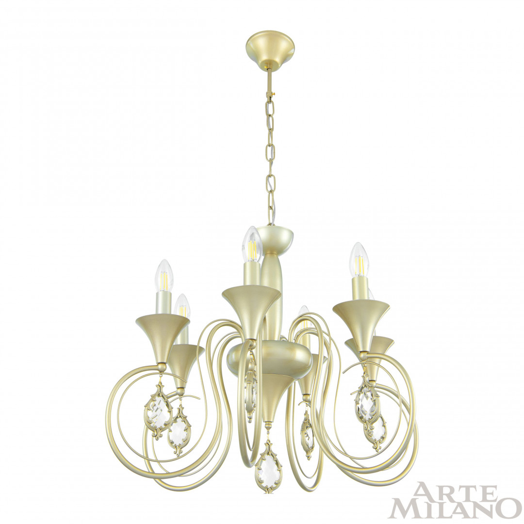 подвесная люстра arte milano 349920/6 cg