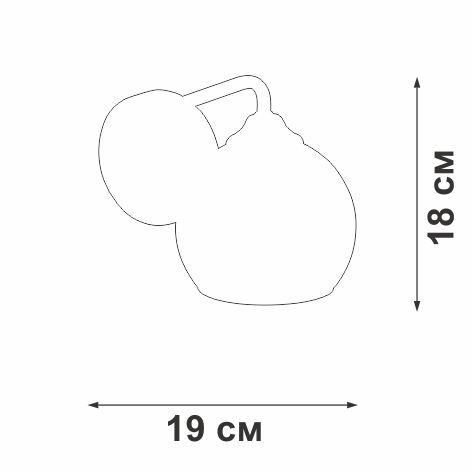 бра vitaluce v3096-9/1a