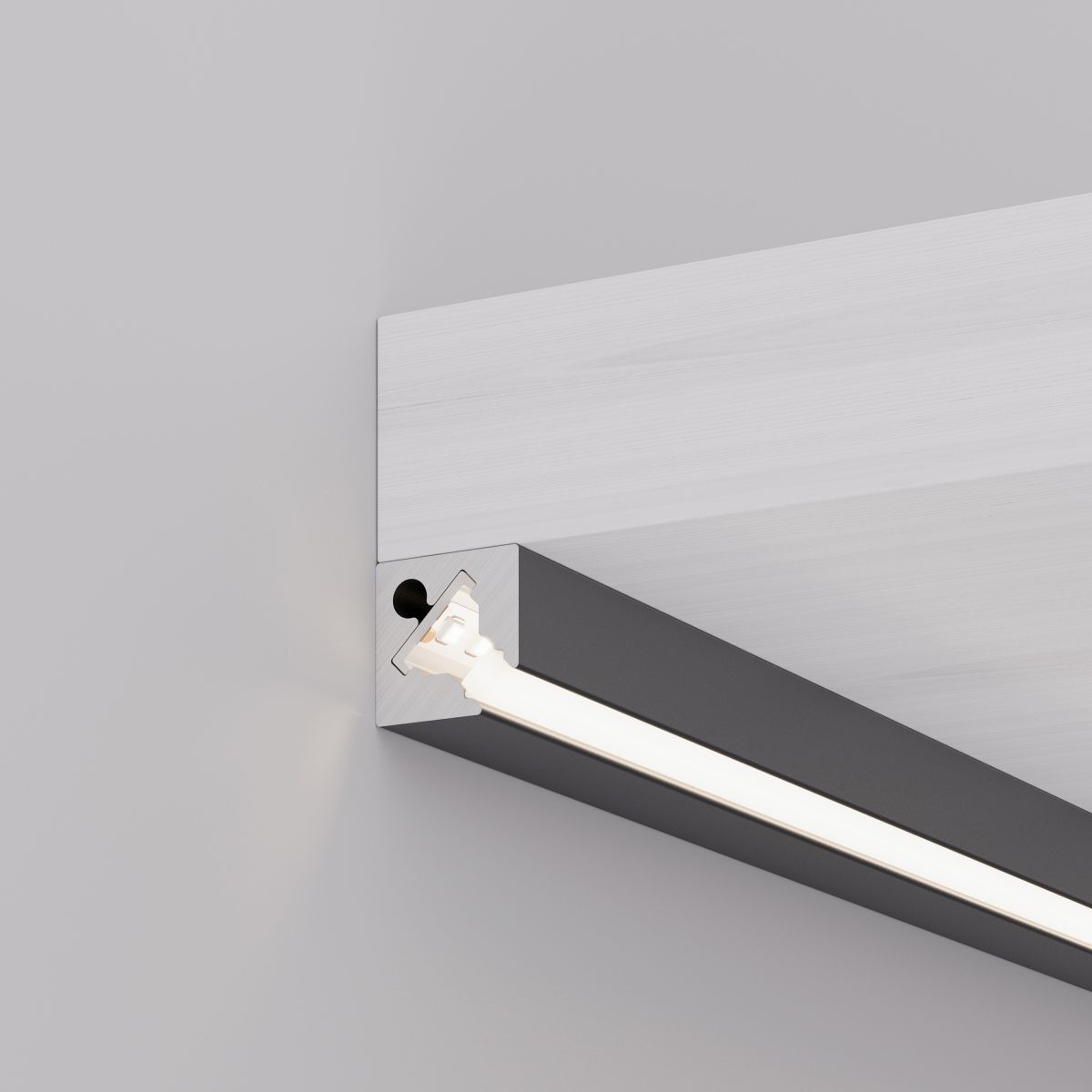 профиль с экраном arlight sl-kant-h10-square-2000 iron grey (алюминий+пластик) 055325