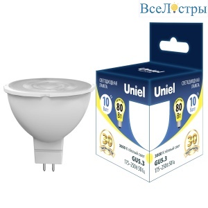 LED-JCDR-10W/3000K/GU5.3 PLS03WH