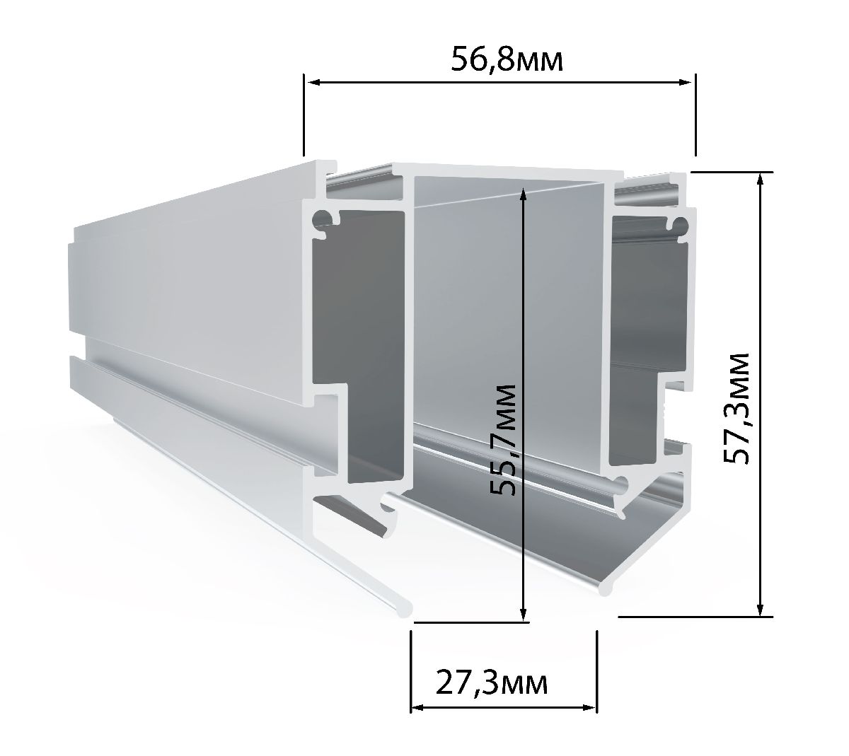профиль-держатель lumker sy-link-20s1-2-sl 021071