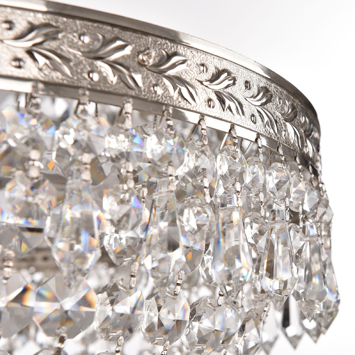потолочная люстра bohemia ivele crystal 19011/45iv/led-dim ni