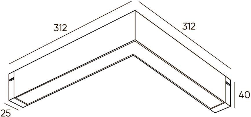 трековый светодиодный светильник denkirs smart linear dk8014-wh
