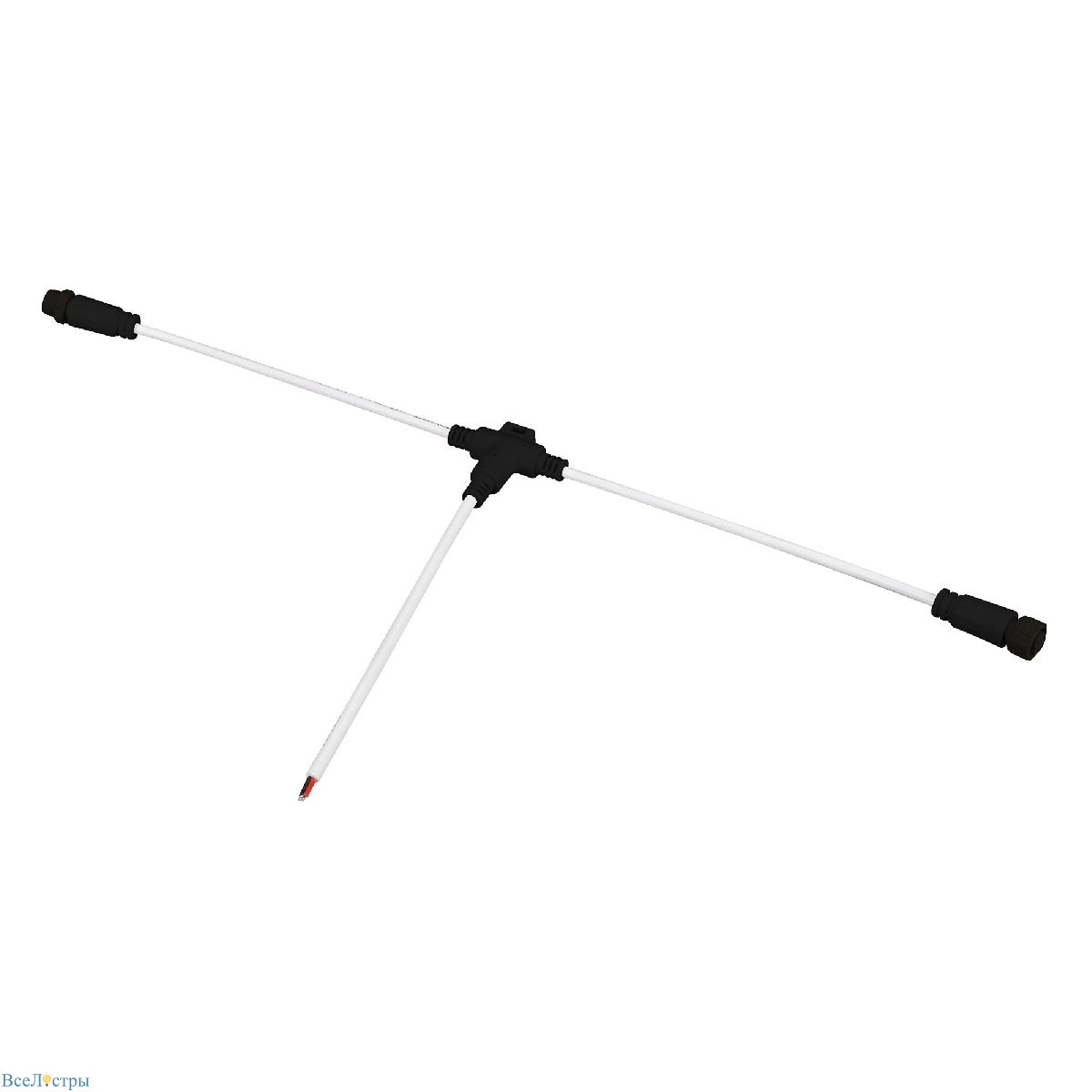 коннектор питания arlight arl-moonlight-spi/dmx-con-power-t-mid-wire-blk 051906