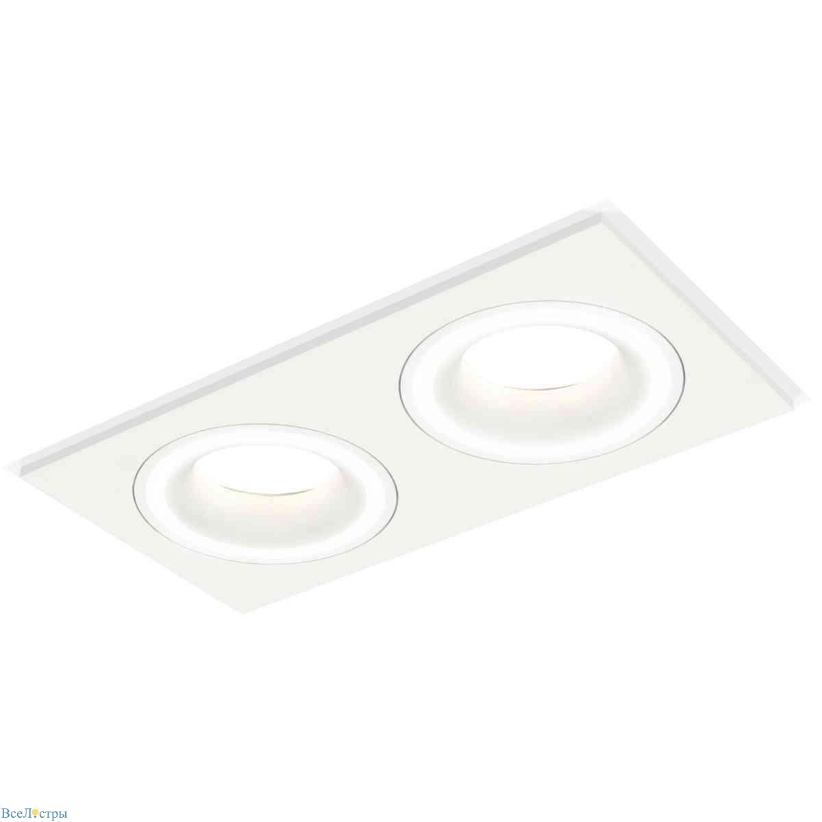 комплект встраиваемого светильника ambrella light techno spot xc7635040 swh белый песок (c7635, n7110)