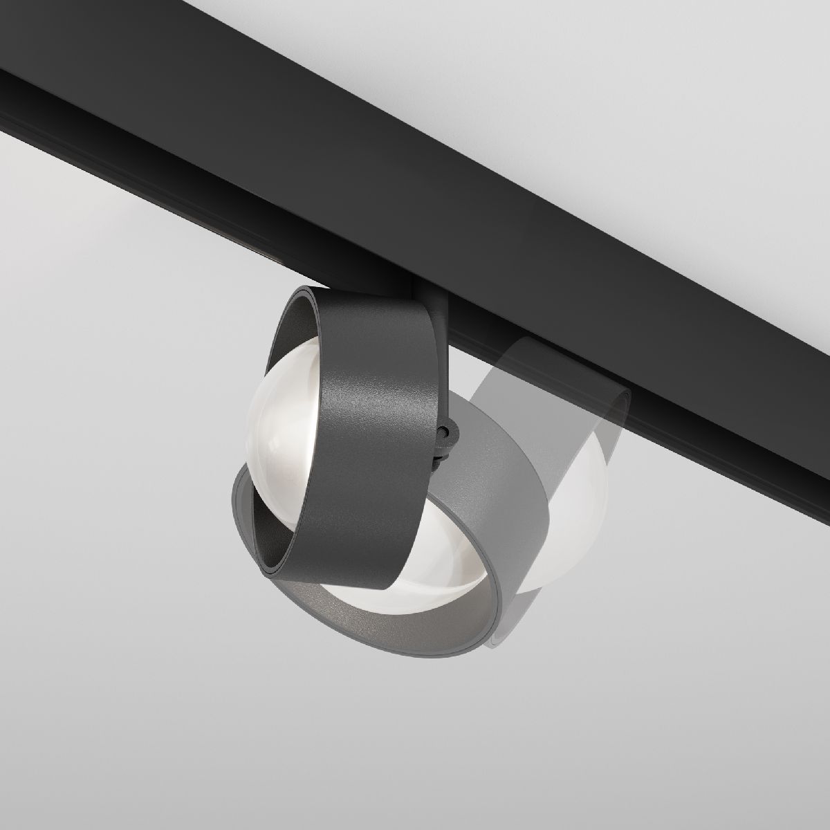 трековый магнитный светильник maytoni lens tr217-4-15wtw-ds-b