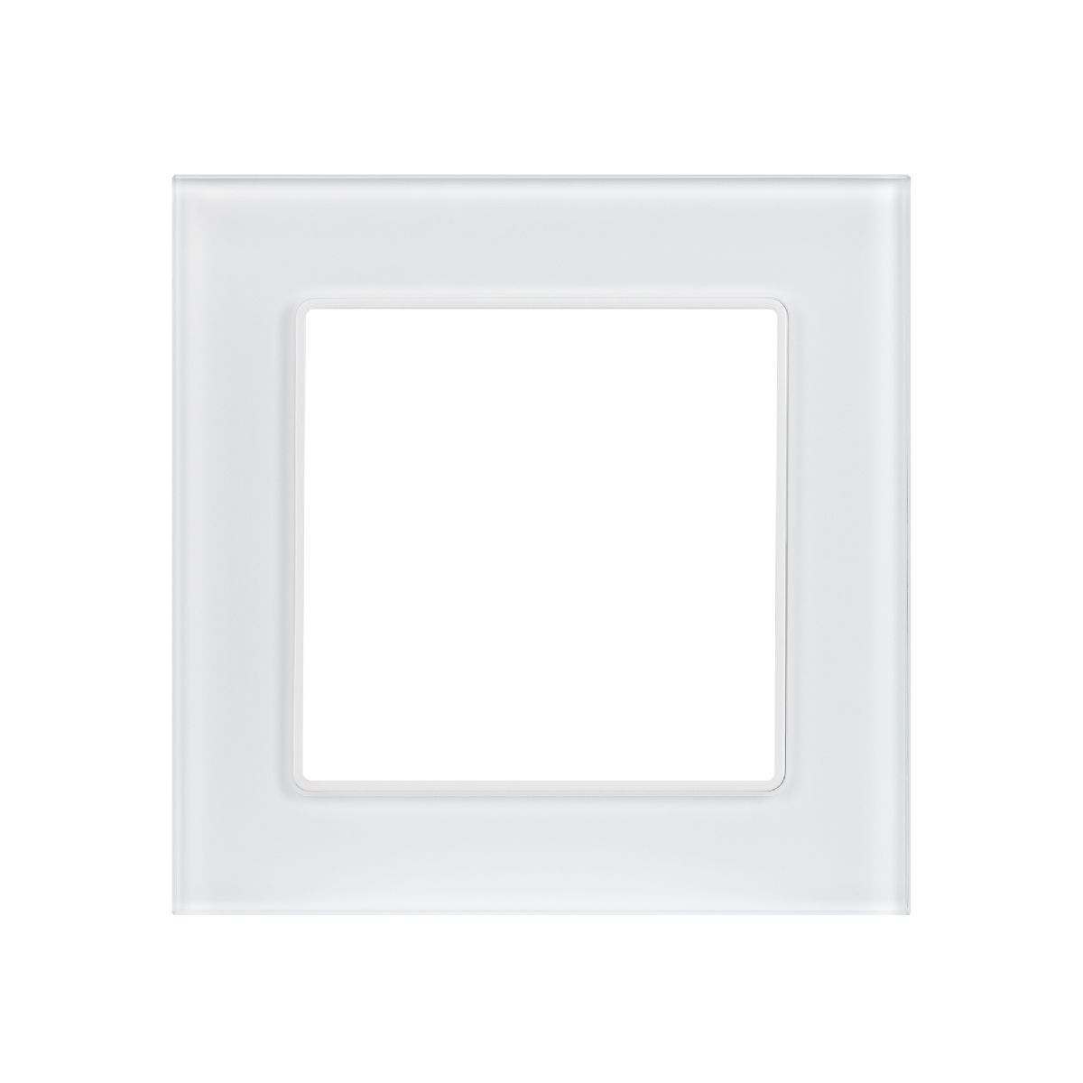 рамка одноместная arlight frm-glare-gs-1-wh 043786