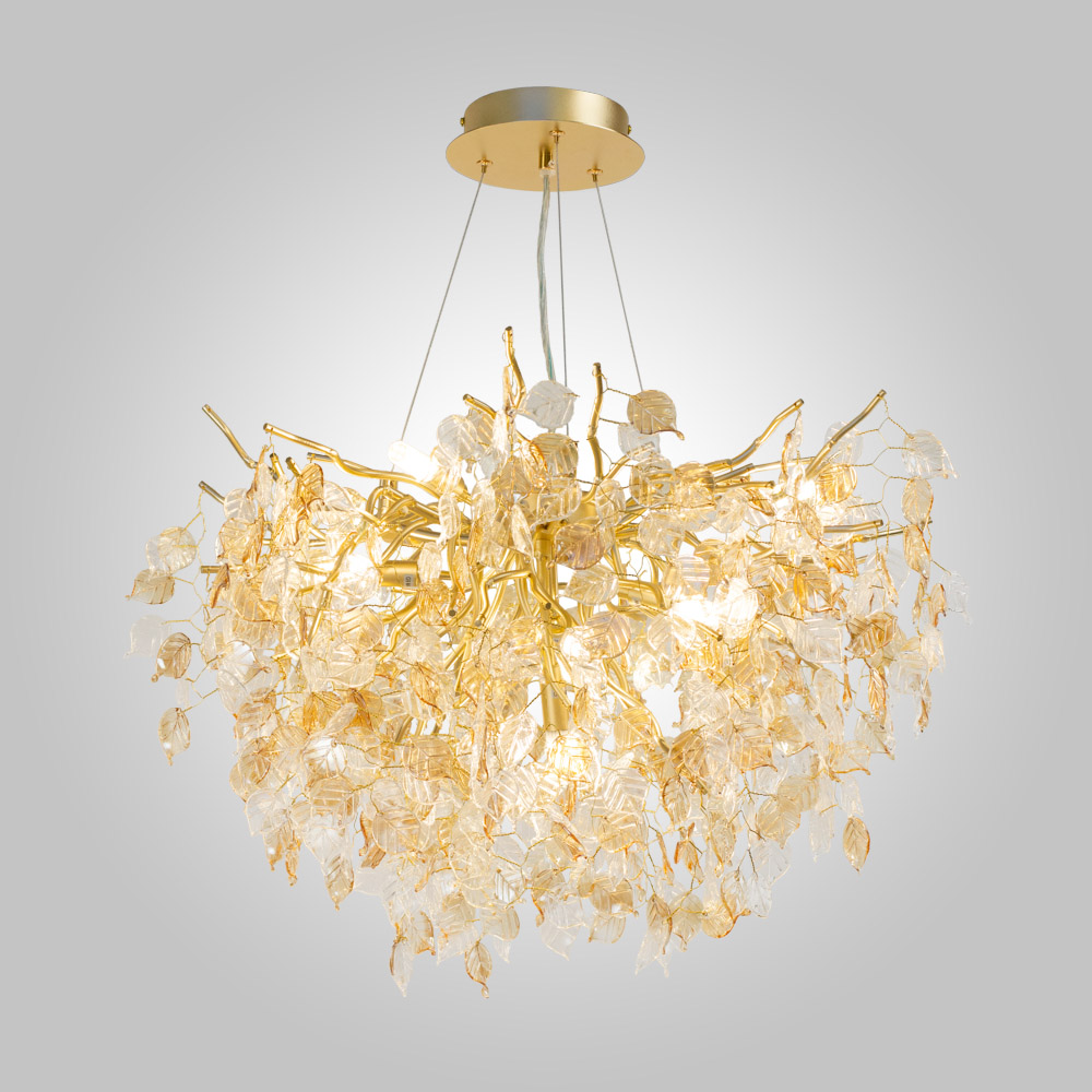 подвесная люстра am group forest d600 gold