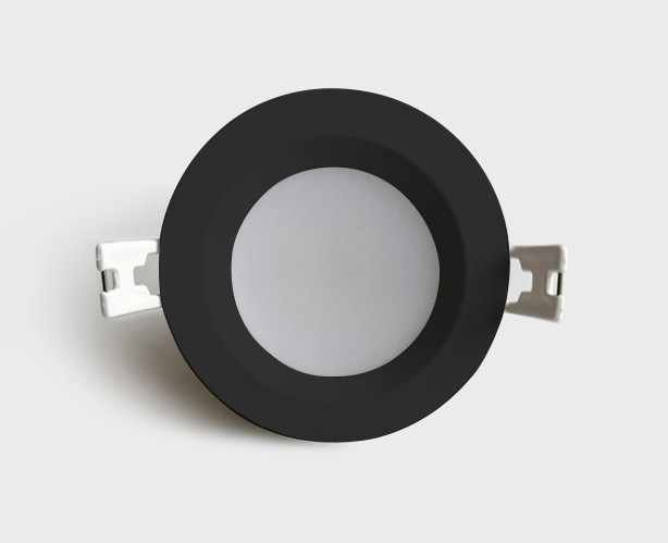 встраиваемый светильник italline it08-8018 black 4000k